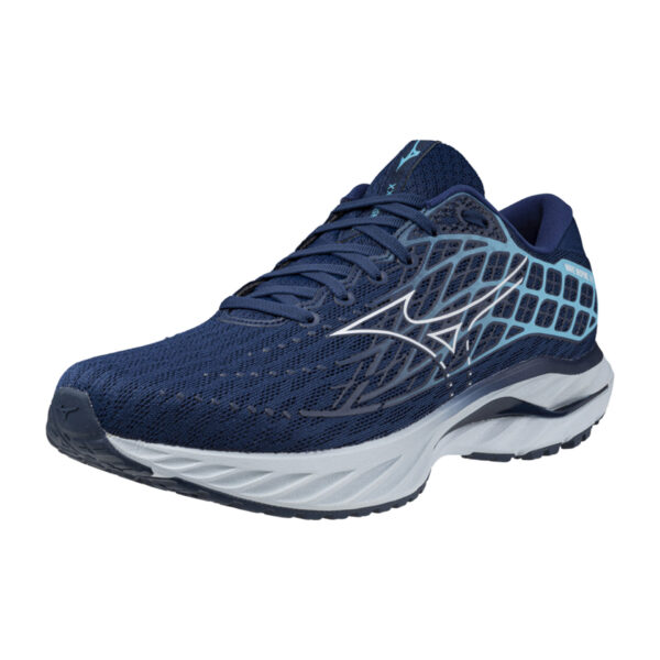 Mizuno Men's Wave Inspire 20 - Estate Blue/White/River Blue - Image 3
