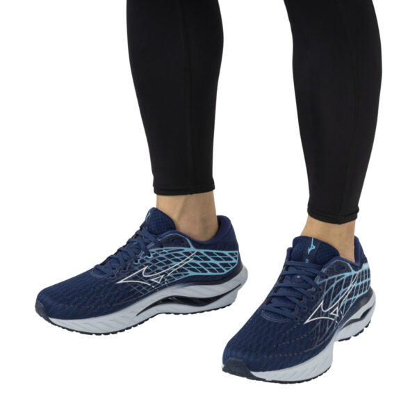 Mizuno Men's Wave Inspire 20 - Estate Blue/White/River Blue - Image 8