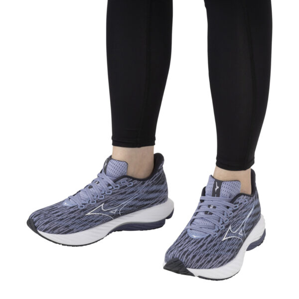 Mizuno Women's Wave Rider 28 - Purple Impression/White/India Ink - Image 8