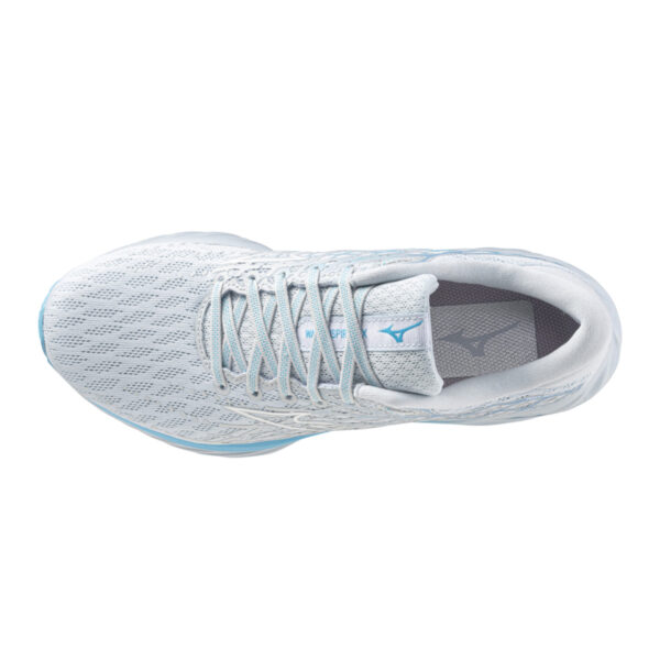 Mizuno Women's Wave Inspire 20 - Plein Air/White/River Blue - Image 5