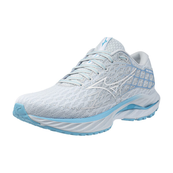 Mizuno Women's Wave Inspire 20 - Plein Air/White/River Blue - Image 3