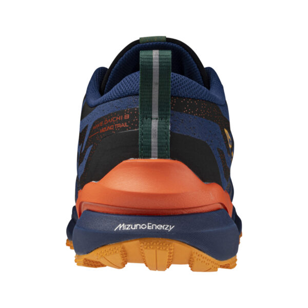 Mizuno Men's Wave Daichi 8 - Estate Blue/Apricot/Spicy Oran - Image 5