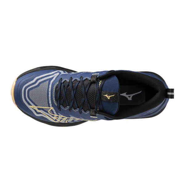 Mizuno Women's Wave Daichi 8 - Estate Blue/Apricot Ice/Black - Image 4