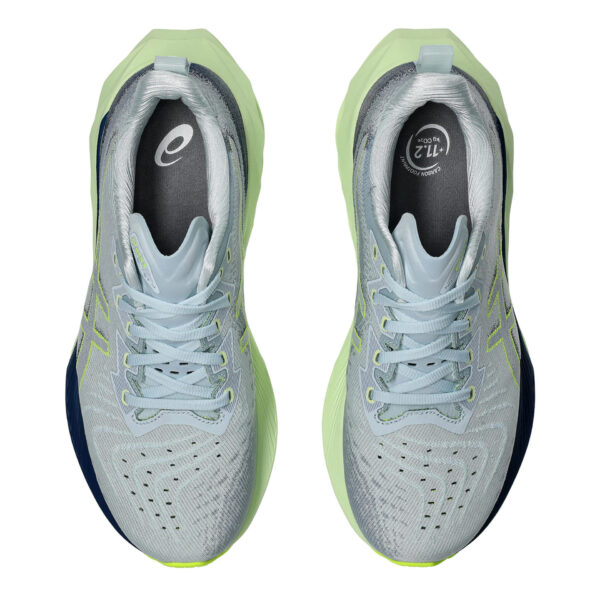 Asics Women's Novablast 4 - Cool Grey/Blue Expanse - Image 6