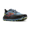 Brooks Men's Cascadia 18 - Citadel/Ebony/Lime - Image 3