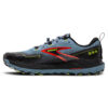 Brooks Men's Cascadia 18 - Citadel/Ebony/Lime - Image 2