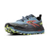 Brooks Men's Cascadia 18 - Citadel/Ebony/Lime - Image 4