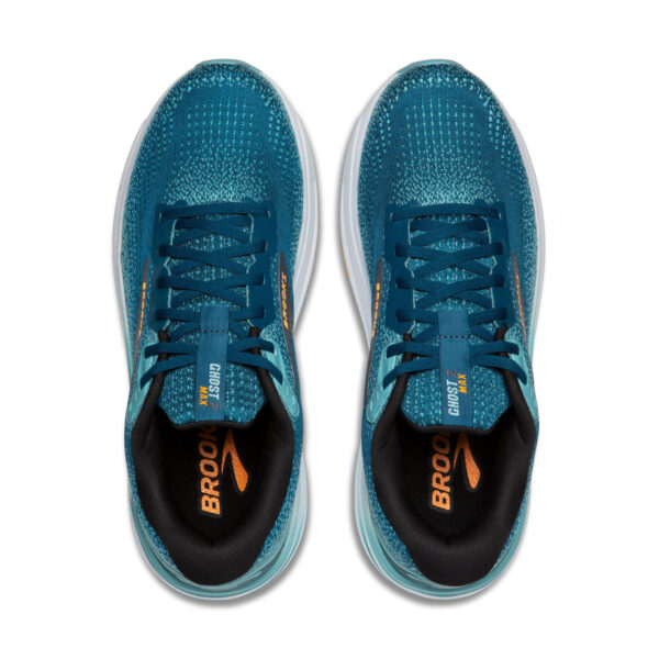 Brooks Men's Ghost Max 2 - Moroccan Blue/Aqua/Orange Pop - Image 5