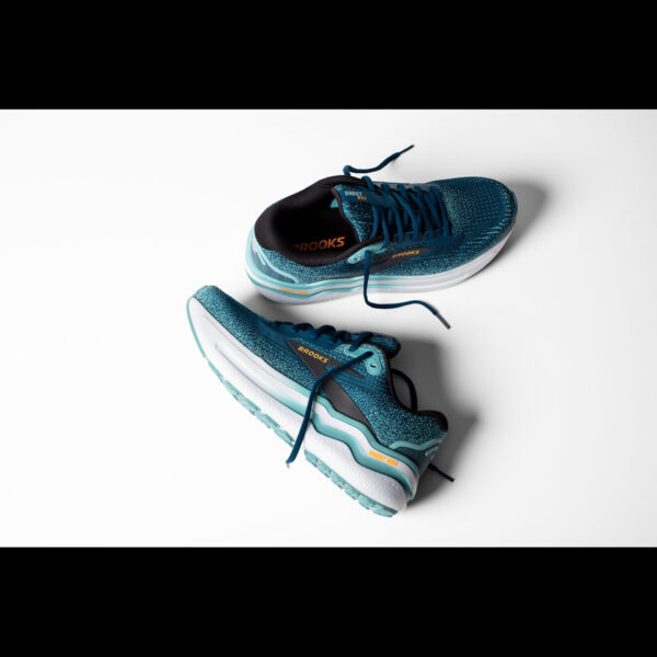 Brooks Men's Ghost Max 2 - Moroccan Blue/Aqua/Orange Pop - Image 8