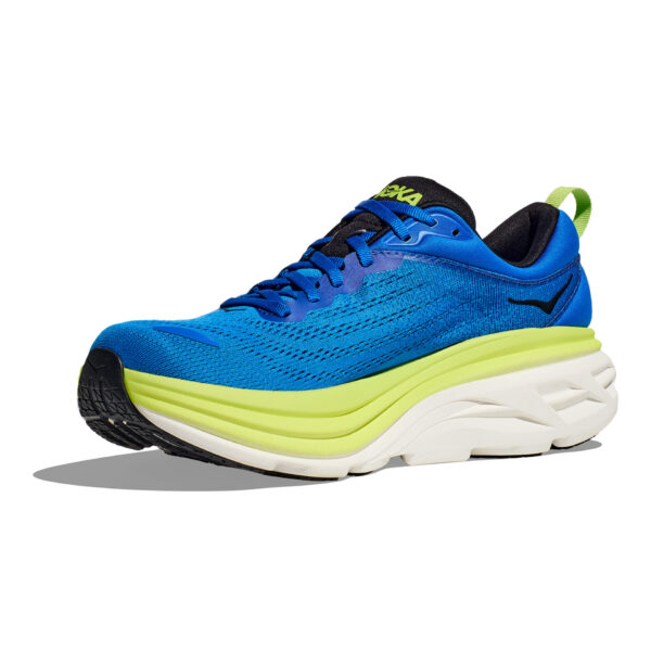 Hoka Men's Bondi 8 - Electric Cobalt/Lettuce - Image 4