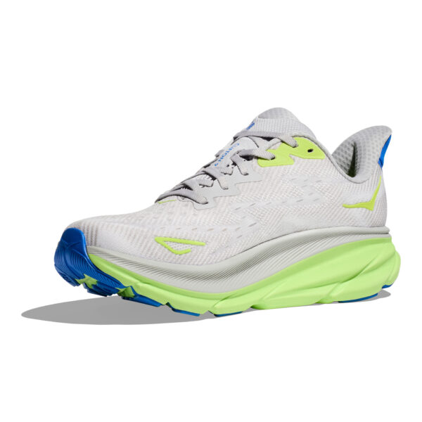 Hoka Men's Clifton 9 - Stardust/Electric Cobalt - Image 4