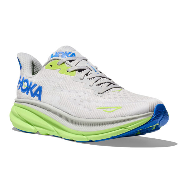 Hoka Men's Clifton 9 - Stardust/Electric Cobalt - Image 3