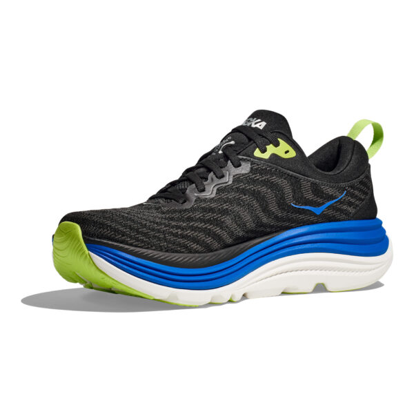 Hoka Men's Gaviota 5 - Black/Electric Cobalt - Image 4
