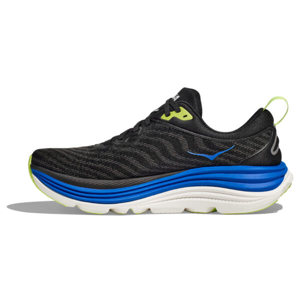 Hoka Men's Gaviota 5 - Black/Electric Cobalt - Image 2