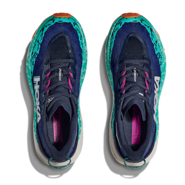 Hoka Women's Speedgoat 6 - Varsity Navy/Meteor - Image 6