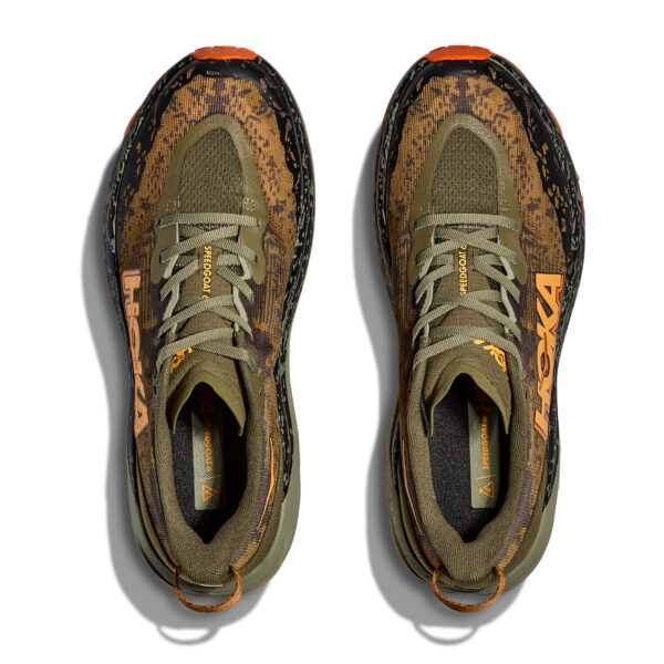 Hoka Men's Speedgoat 6 Wide - Antique Olive/Squash - Image 6
