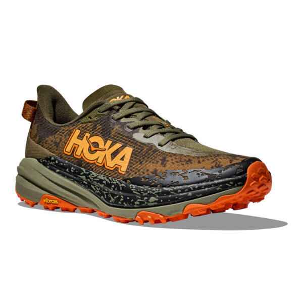 Hoka Men's Speedgoat 6 Wide - Antique Olive/Squash - Image 3