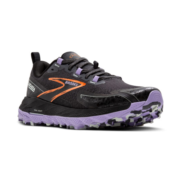 Brooks Women's Cascadia 18 - Ebony/Sweet Lavender/Copper - Image 3