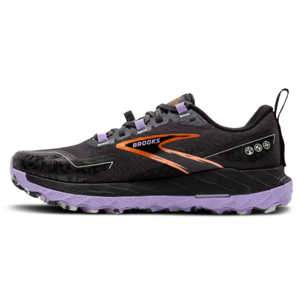 Brooks Women's Cascadia 18 - Ebony/Sweet Lavender/Copper - Image 2