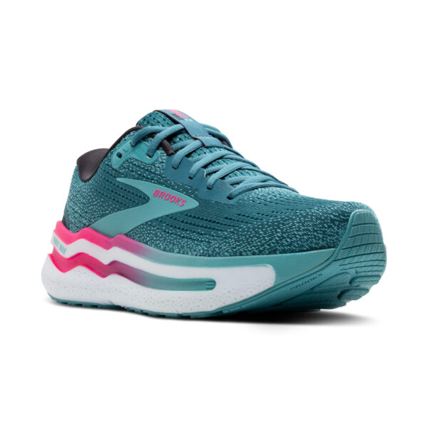 Brooks Women's Ghost Max 2 - Storm Blue/Knockout Pink/Aqua - Image 3