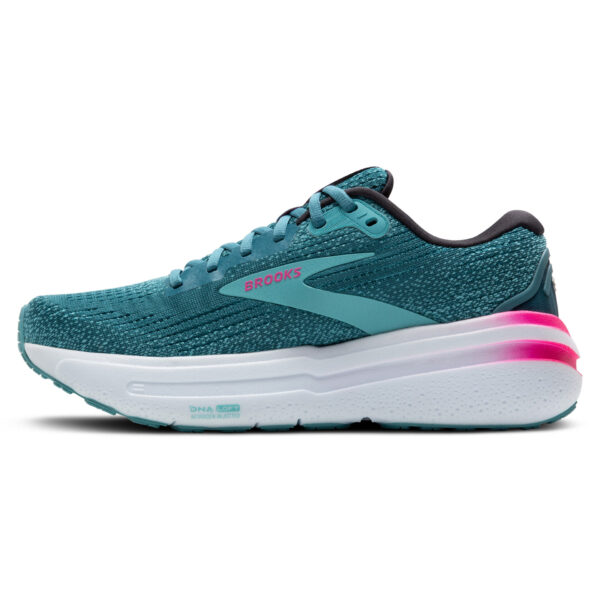 Brooks Women's Ghost Max 2 - Storm Blue/Knockout Pink/Aqua - Image 2