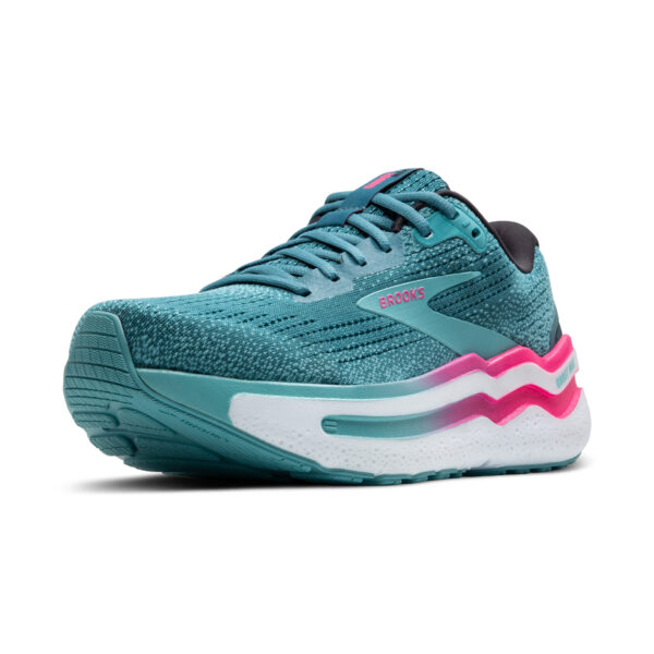 Brooks Women's Ghost Max 2 - Storm Blue/Knockout Pink/Aqua - Image 4