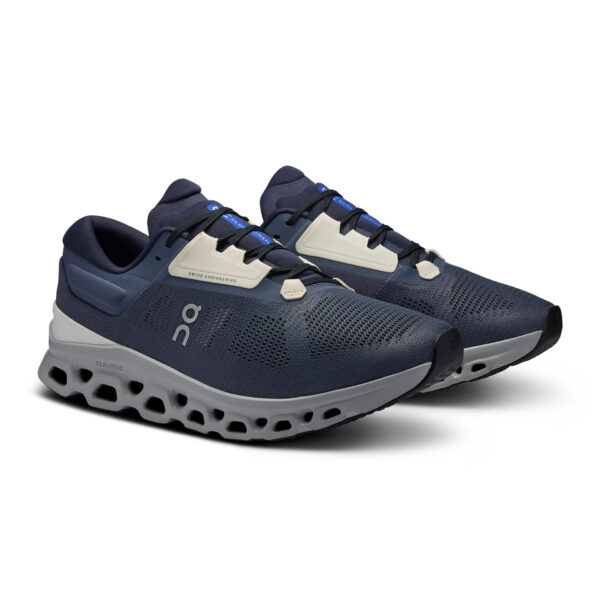 On Men's Cloudstratus 3 - Metal/Glacier - Image 3
