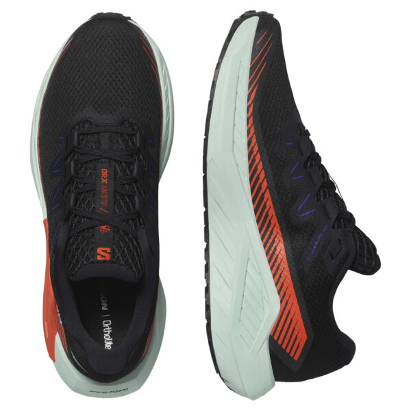 Salomon Men's DRX DEFY GRVL - Black/Cherry Tomato/Bay - Image 6