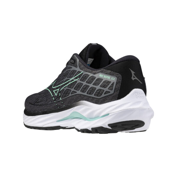 Mizuno Women's Wave Inspire 20 - Iron Gate/Dusty Jade Green/Black - Image 4