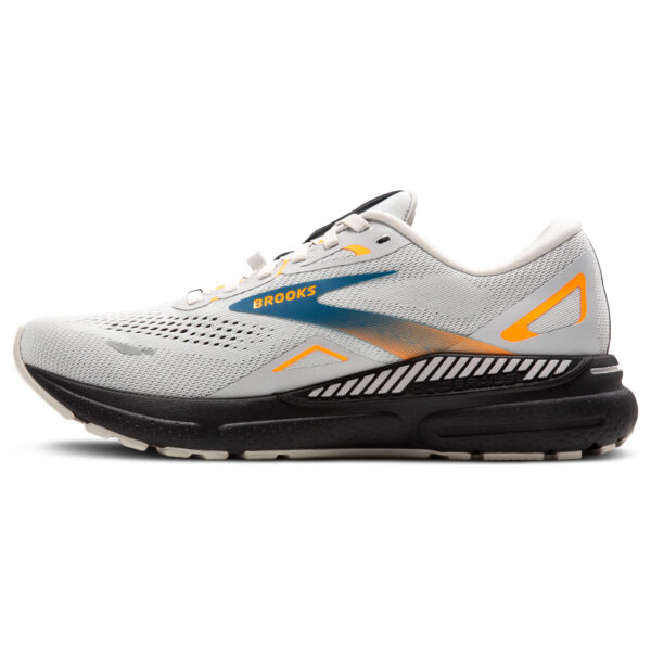 Brooks Men's Adrenaline GTS 23 GTX - Oyster Mushroom/Orange/Blue - Image 2