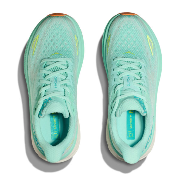 Hoka Women's Clifton 9 - Seafoam/Aqua Breeze - Image 6
