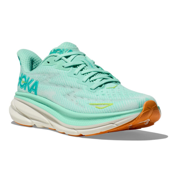 Hoka Women's Clifton 9 - Seafoam/Aqua Breeze - Image 3