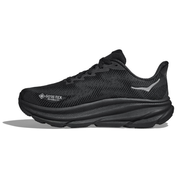 Hoka Men's Clifton 9 GTX - Black/Black - Image 2