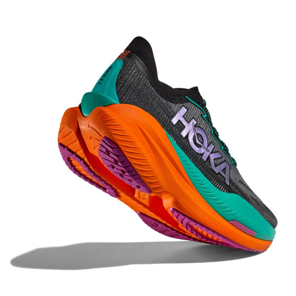 Hoka Men's Mach X 2 - Black/Electric Aqua - Image 5