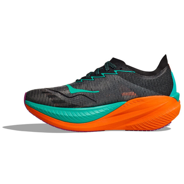 Hoka Men's Mach X 2 - Black/Electric Aqua - Image 2