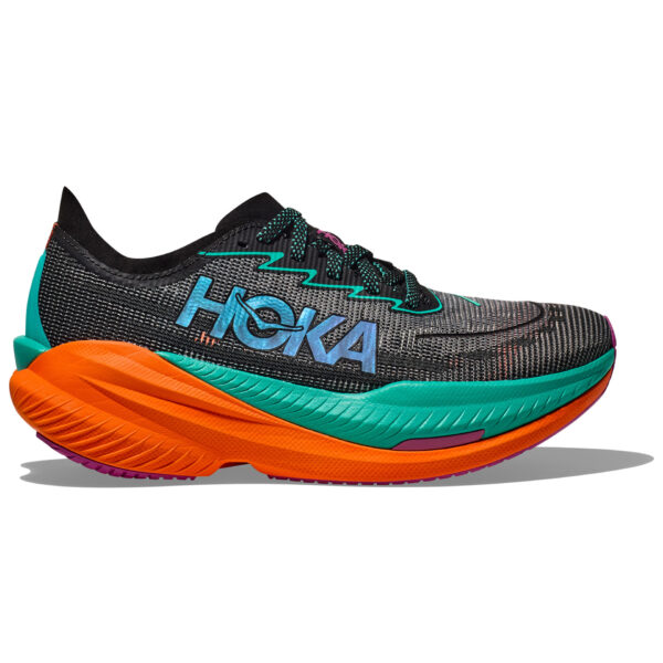 Hoka Women's Mach X 2 - Black/Electric Aqua