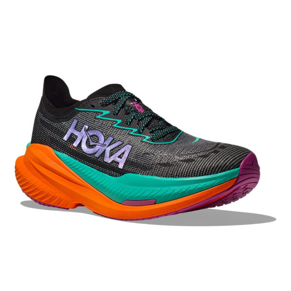 Hoka Women's Mach X 2 - Black/Electric Aqua - Image 3