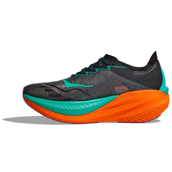 Hoka Women's Mach X 2 - Black/Electric Aqua - Image 2