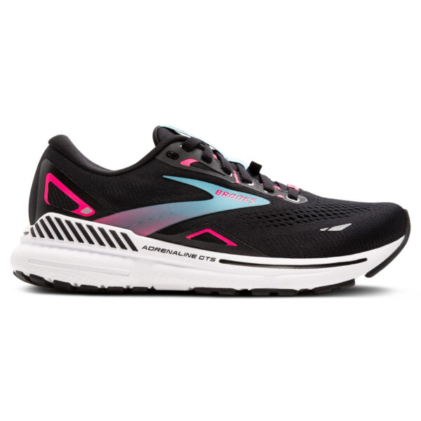 Brooks Women's Adrenaline GTS 23 GTX - Black/Knockout Pink/Aqua