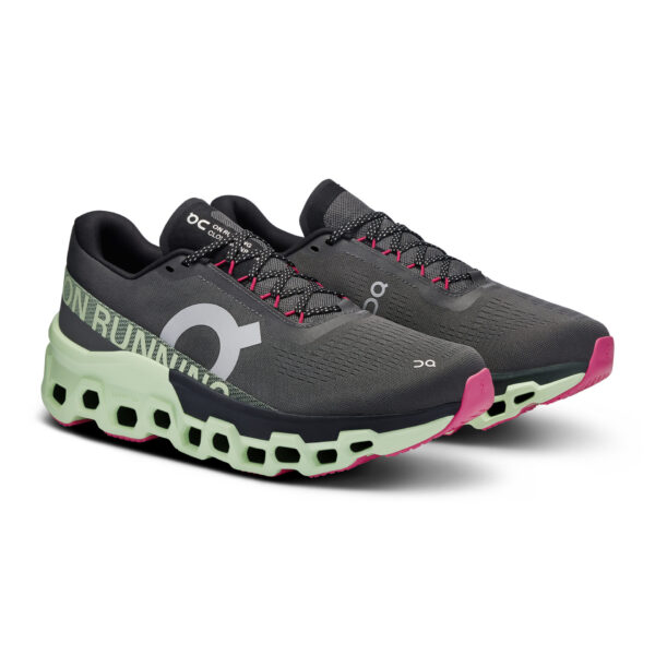 On Men's Cloudmonster 2 - Asphalt/Lima - Image 3