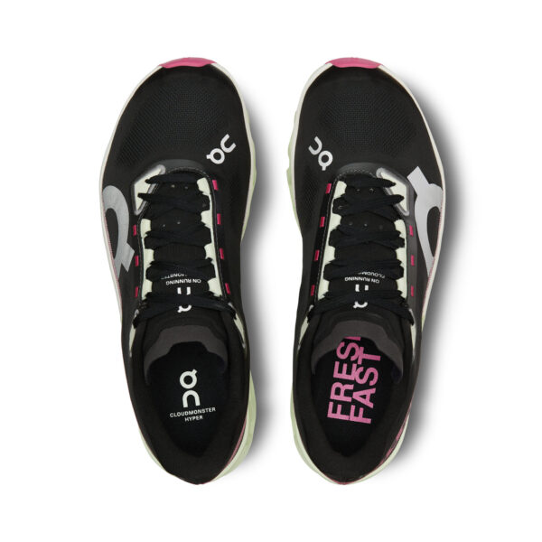 On Men's Cloudmonster Hyper - Black/Lima - Image 4