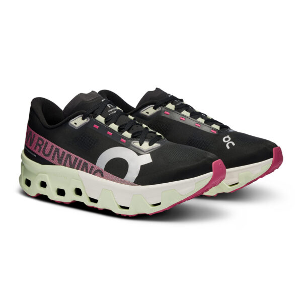 On Men's Cloudmonster Hyper - Black/Lima - Image 3