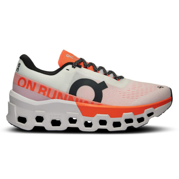 On Women's Cloudmonster 2 - White/Flame