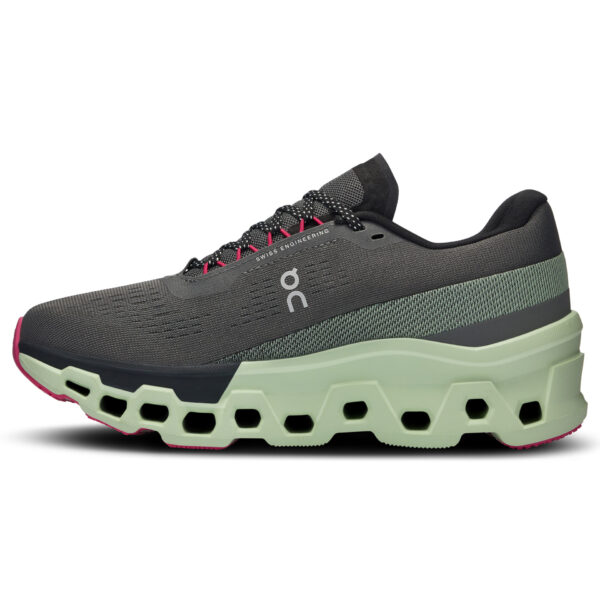On Women's Cloudmonster 2 - Asphalt/Lima - Image 2