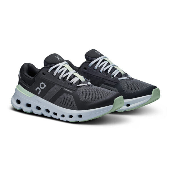 On Women's Cloudrunner 2 - Shadow/Lima - Image 3