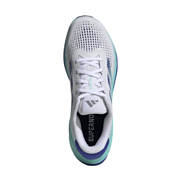 Adidas Men's Supernova Rise - Cloud White/Lucid Blue/Flash Aqua - Image 5