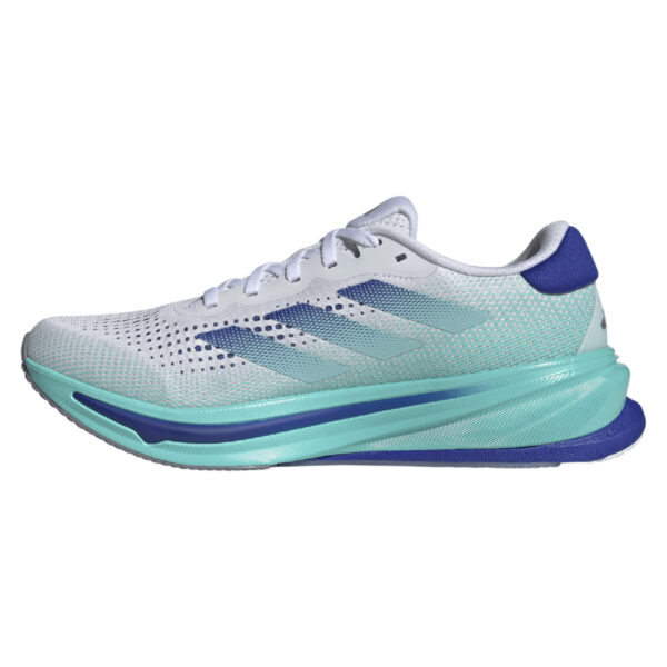 Adidas Men's Supernova Rise - Cloud White/Lucid Blue/Flash Aqua - Image 2