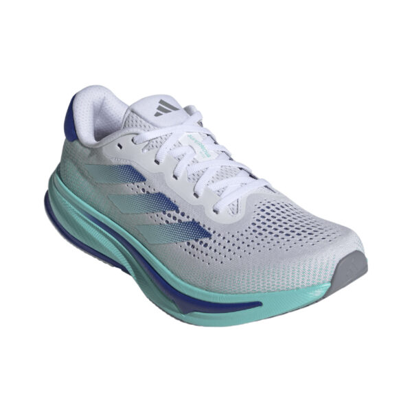 Adidas Men's Supernova Rise - Cloud White/Lucid Blue/Flash Aqua - Image 3