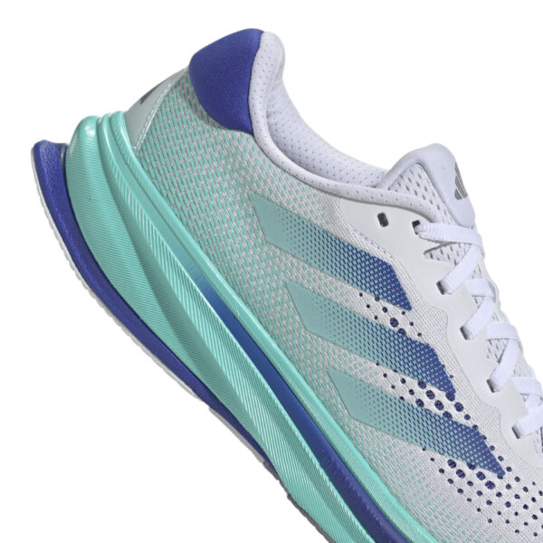 Adidas Men's Supernova Rise - Cloud White/Lucid Blue/Flash Aqua - Image 7