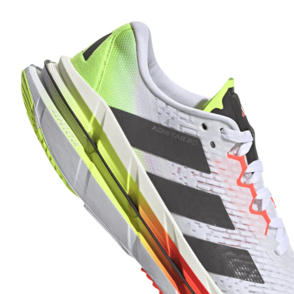 Adidas Men's Adistar Byd - Cloud White/Core Black/Lucid Lemon - Image 8